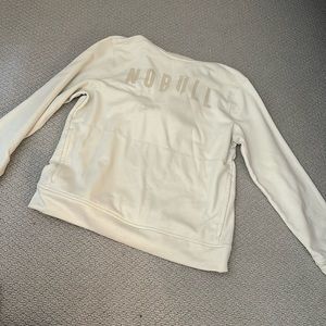 Cream/ White NoBull Men’s Hoodie (size L)